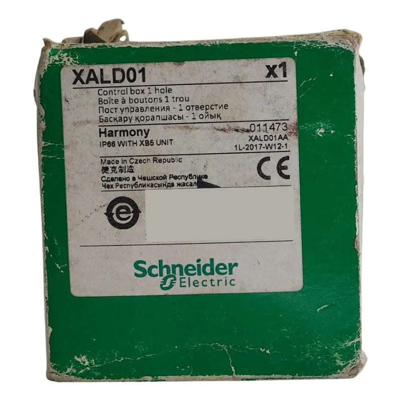 Caja Gris Vacía Xald01 1 Orificio Plástico Industrial
