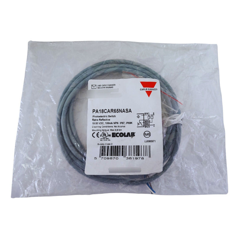 Carlo Gavazzi Pa18car65nasa Photoelectric Retro Reflectve