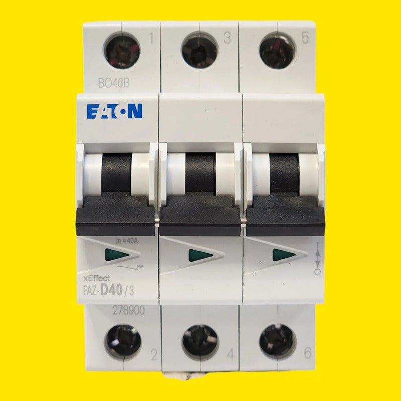 Eaton 278900 Interruptor Termomagnetico Faz-d40/3 3p 40a Gris
