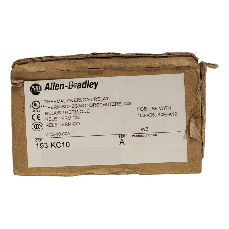 Relé De Control Allen-bradley 193-kc10 Industrial