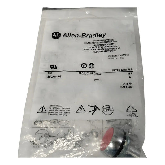 Allen-bradley 800fm-f4 Boton Pulsador De 22mm Blanco