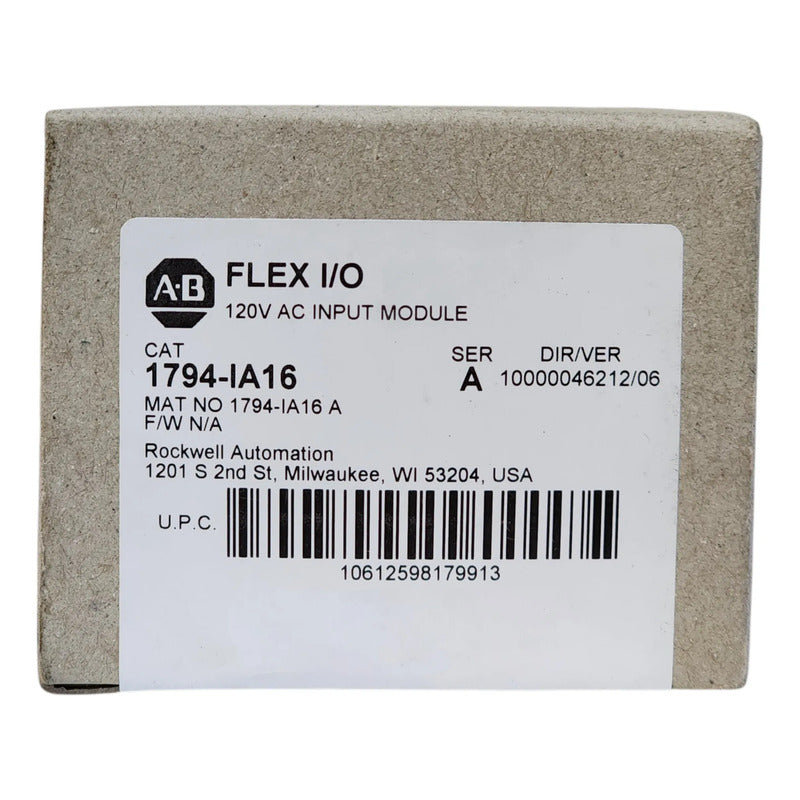 Nuevo Allen Bradley 1794-ia16/un Flex I/o Módulo De Entrada