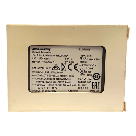 Allen-bradley 1734-ow4 Módulo 4 Salidas Relay