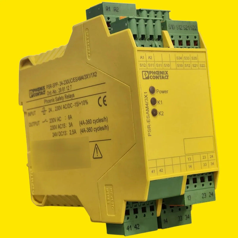 Phoenix Contact Psr-spp-24-230uc 2981127 Relé Seguridad Amarillo/verde
