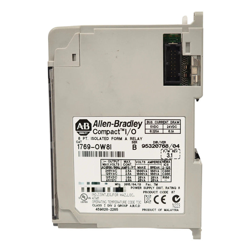 Modulo Salidas Plc Allen Bradley 1769-ow8i Relay 8 Pts