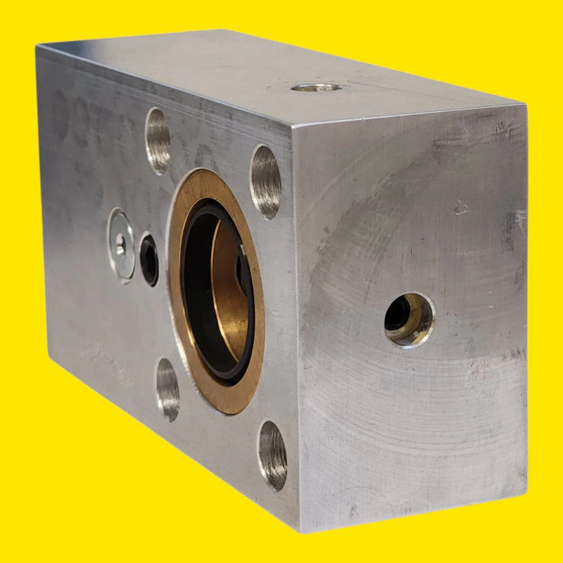 Bloque Mampara Aluminio M12-03000 Con Conector M12 4 Pines