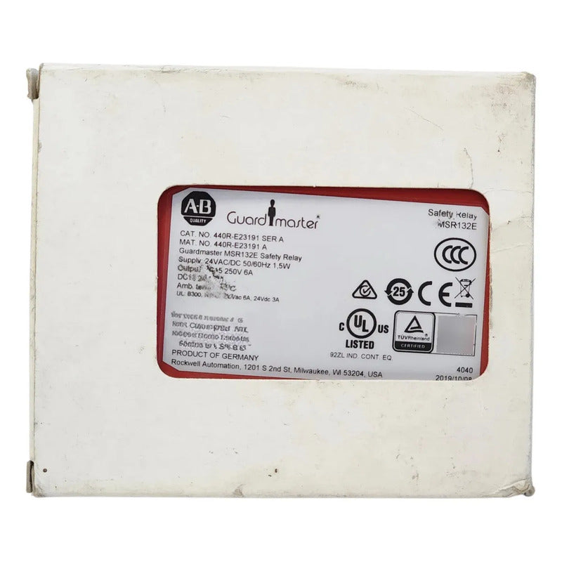 Allen-bradley 440r-e23191 Guardmaster Msr132e Relay Con Caja