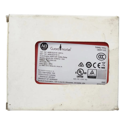 Allen-bradley 440r-e23191 Guardmaster Msr132e Relay Con Caja