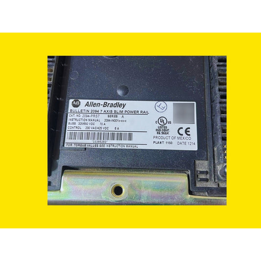 Allen Bradley 2094-prs7 Riel De Potencia Delgado De 7 Ejes