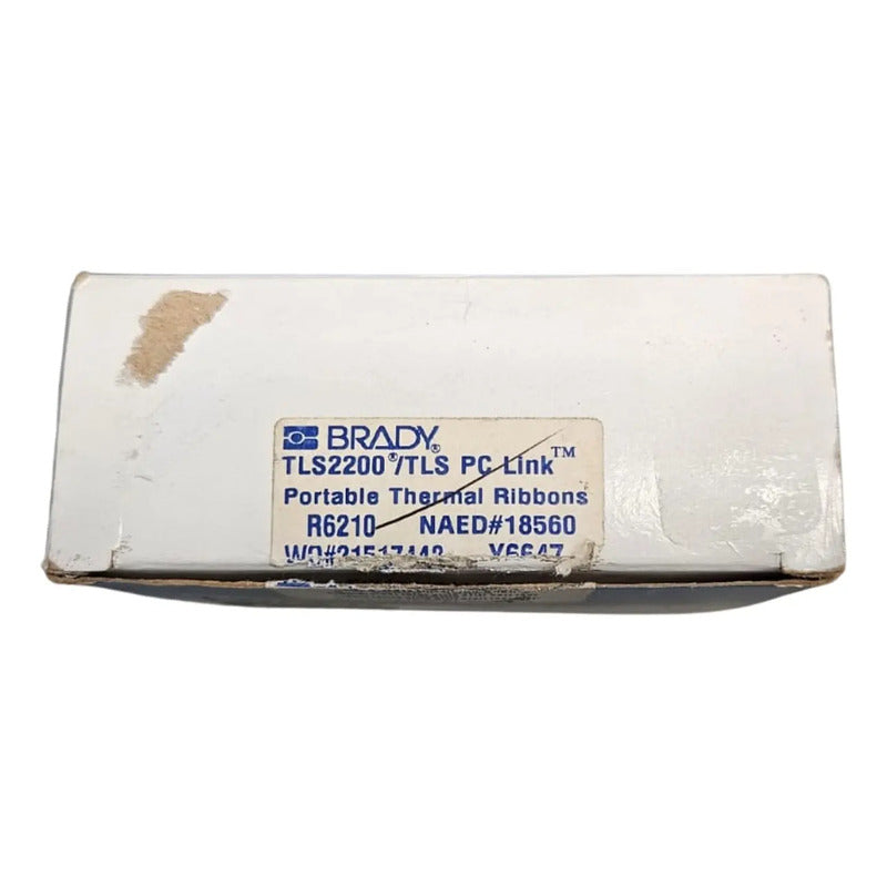 Brady Tls2200 Cartucho De Impresion  Ribbon Negro R6210. Nue Negro