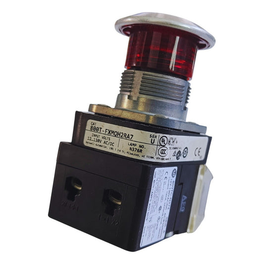 Allen Bradley 800t-fxmqh2ra7 Ser. U 12-130vac/dc (wh) Nsmp