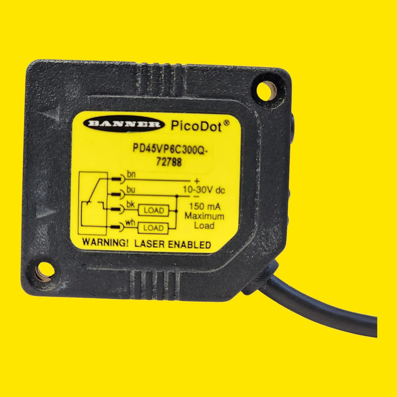 Banner Pd45vp6c300q 72788 Sensor Laser Convergente 305mm