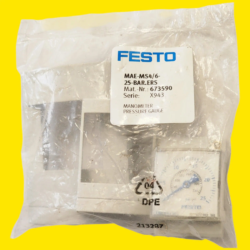 Festo Mae-ms4/6-25-bar.ers 673590 Manómetro