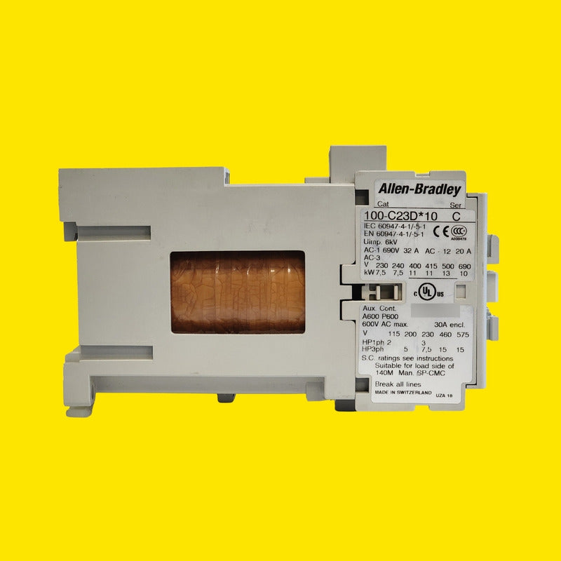 Contactor Allen Bradley 100-c23dj10 23a 3 P Riel Din (6kv)