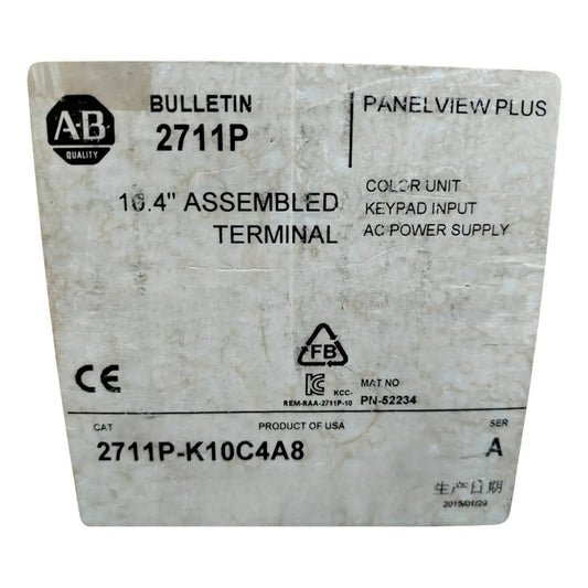 Allen-bradley 2711p-k10c4a8 Panel View Plus 1000