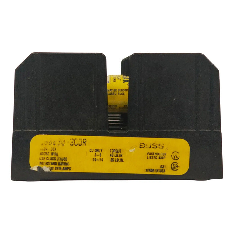 Bloque Bussmann J60030-3cor Con 3 Fusibles Lpj-2sp 2a 600v