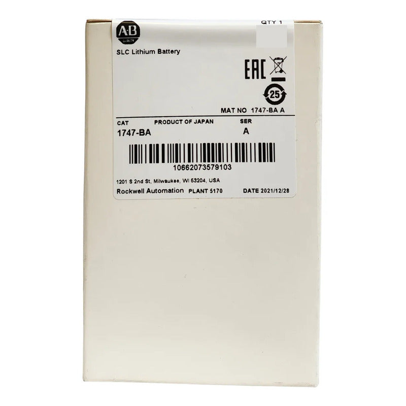 Allen Bradley 1747-ba Bateria De Litio Original