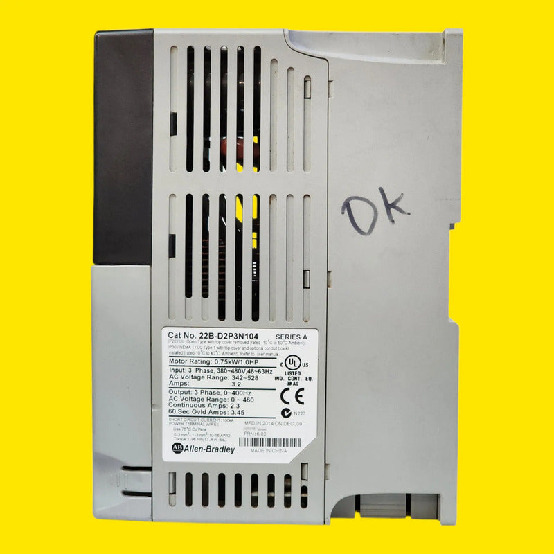 Allen-bradley 22b-d2p3n104 Powerflex 40 0.75kw 1.0hp