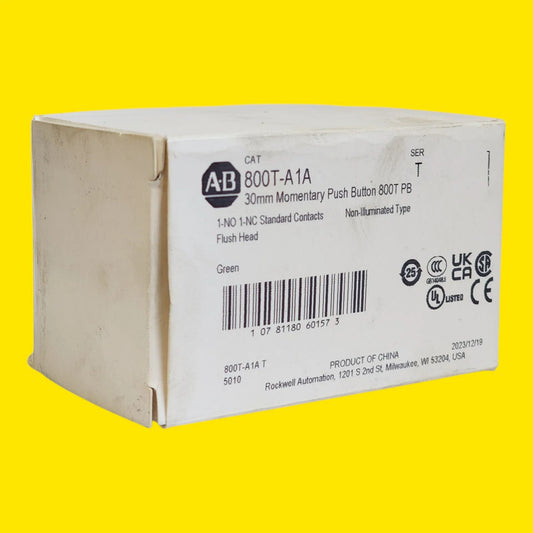 Allen-bradley 800t-a1a Bloque De Contactos Auxiliar Verde