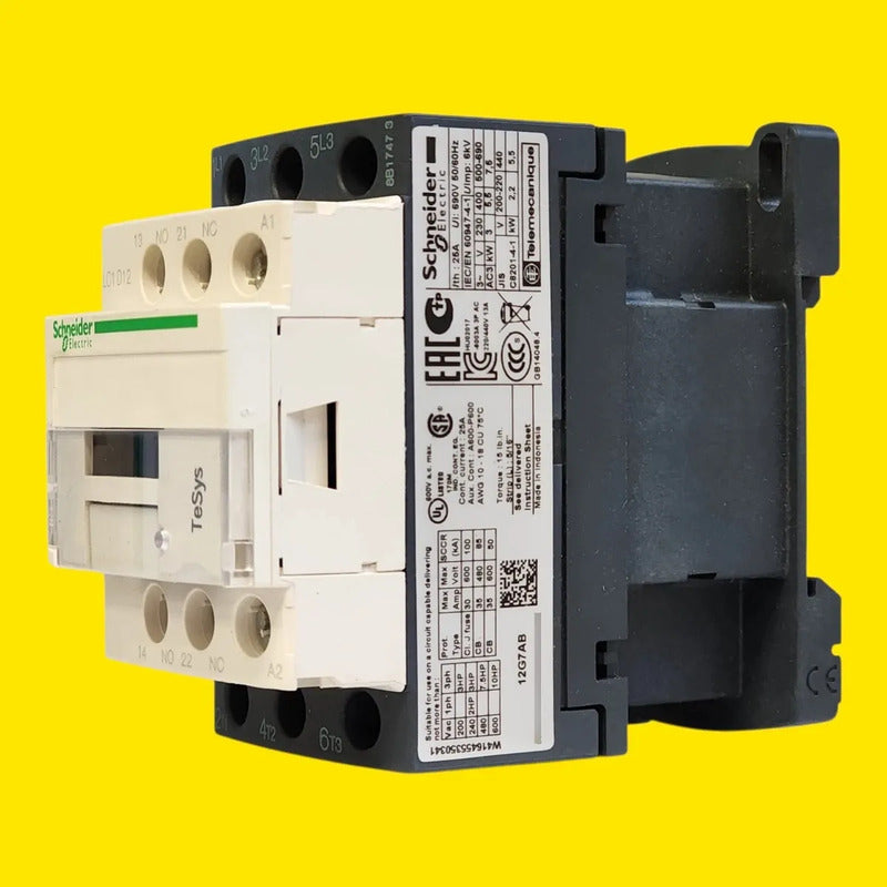 Schneider Lc1d12g7 Contactor Tesys D 12a 120v Ca 3p