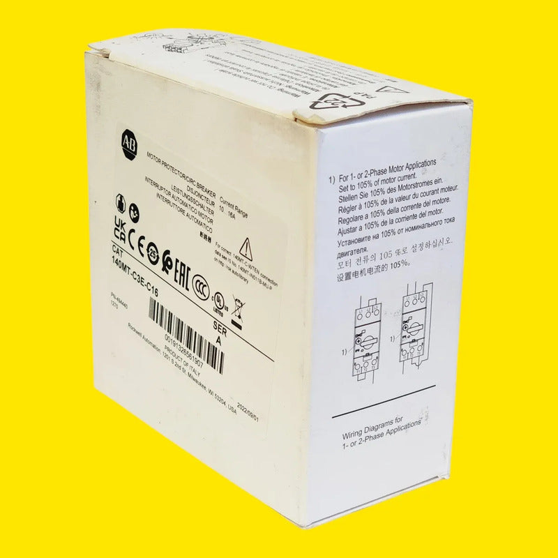 Allen-bradley 140mt-c3e-c16 Guardamotor 16a 3 Polos 50/60 Hz