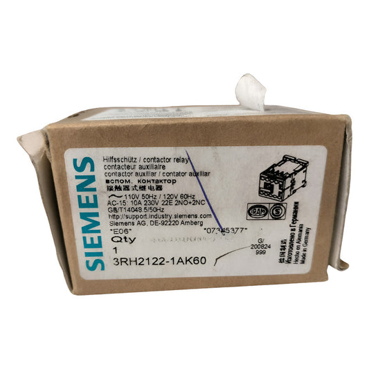 Siemens 3rh2122-1ak60 Contactor