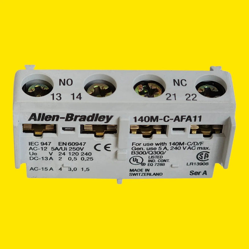 Allen-bradley 140m-c-afa11 Auxyliary Contact Bulletin 140