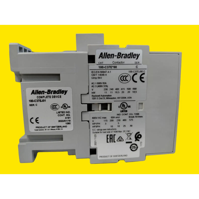 Allen-bradley 100-c37ej01 Contactor