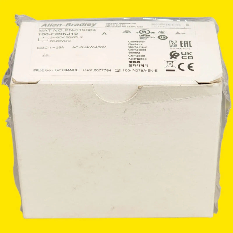 Allen-bradley 100-e09kj10 Contactor Industrial 9 A