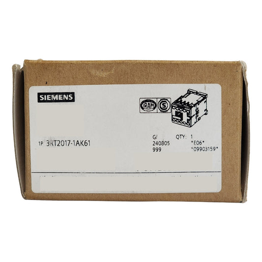 Contactor Siemens 3rt2017-1ak61  12a 5.5kw 110v/120v