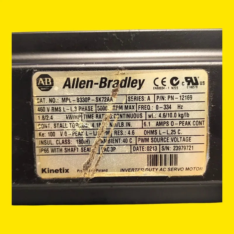 Allen Bradley 17mpl B330p Sk72aa