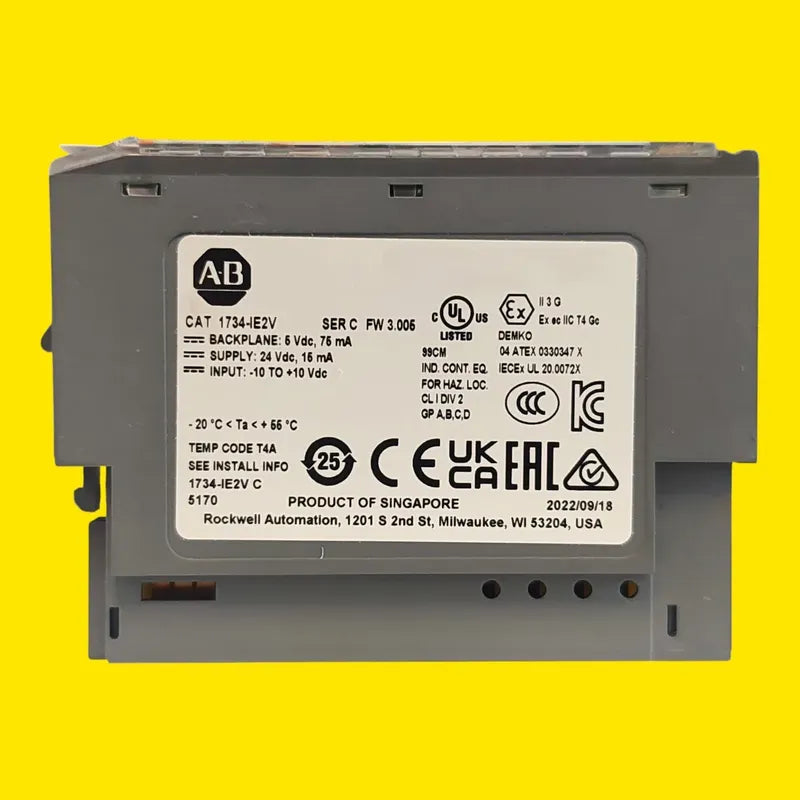Allen-bradley 1734-ie2v Módulo Entradas Voltaje 0-10v