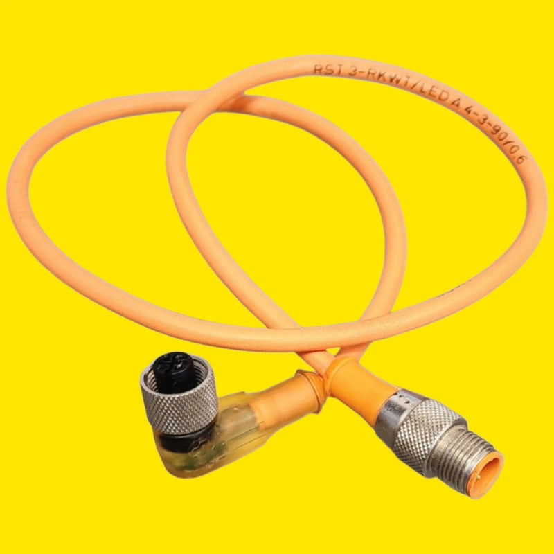 Lumberg Rst 3-rkwt/led A 4-3-90/0.6 Cable 3 Pines Naranja