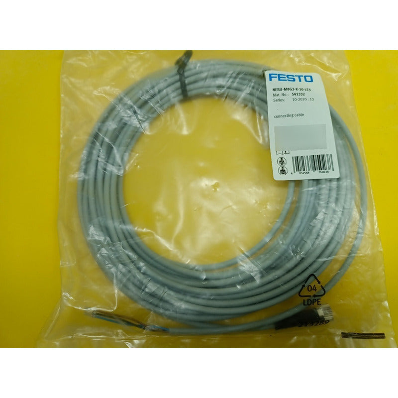 Festo Cable De Conexión   Nebu-m8g3-k-10-le3
