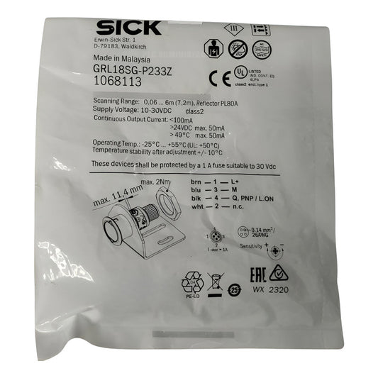 Sick Grl18sg P233z1068113 Sensor Fotoeléctrico