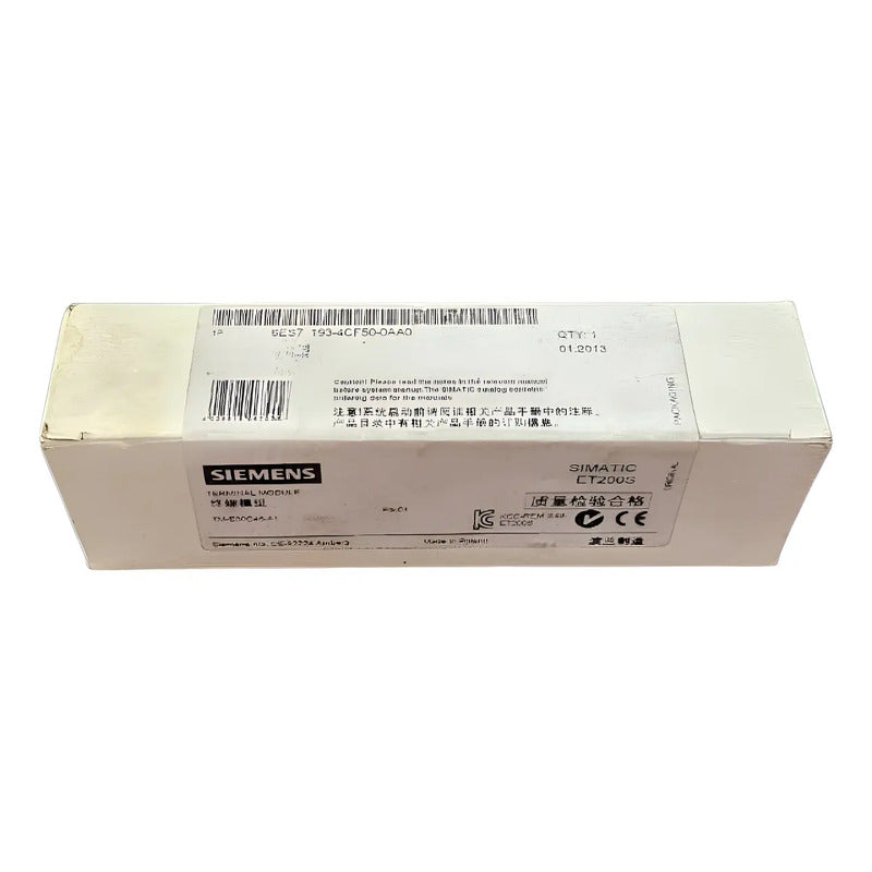 Siemens 6es7193-4cf50-0aa0 Base Terminal Et200sp