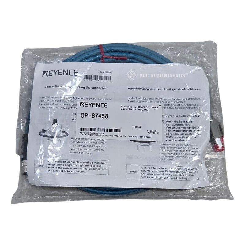 Keyence  - Keyence Op-87458 Ethernet Cable Nuevo