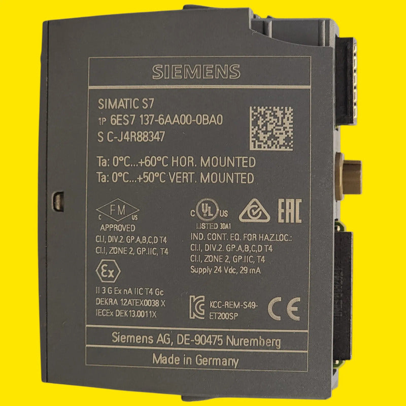 Siemens 6es7137-6aa00-0ba0 Módulo Cm Ptp Et 200sp