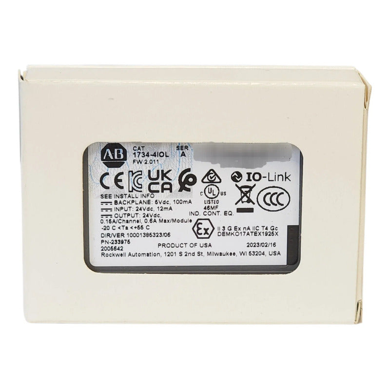 Allen Bradley 1734-4iol Modulo Entrada Salida Point I/o
