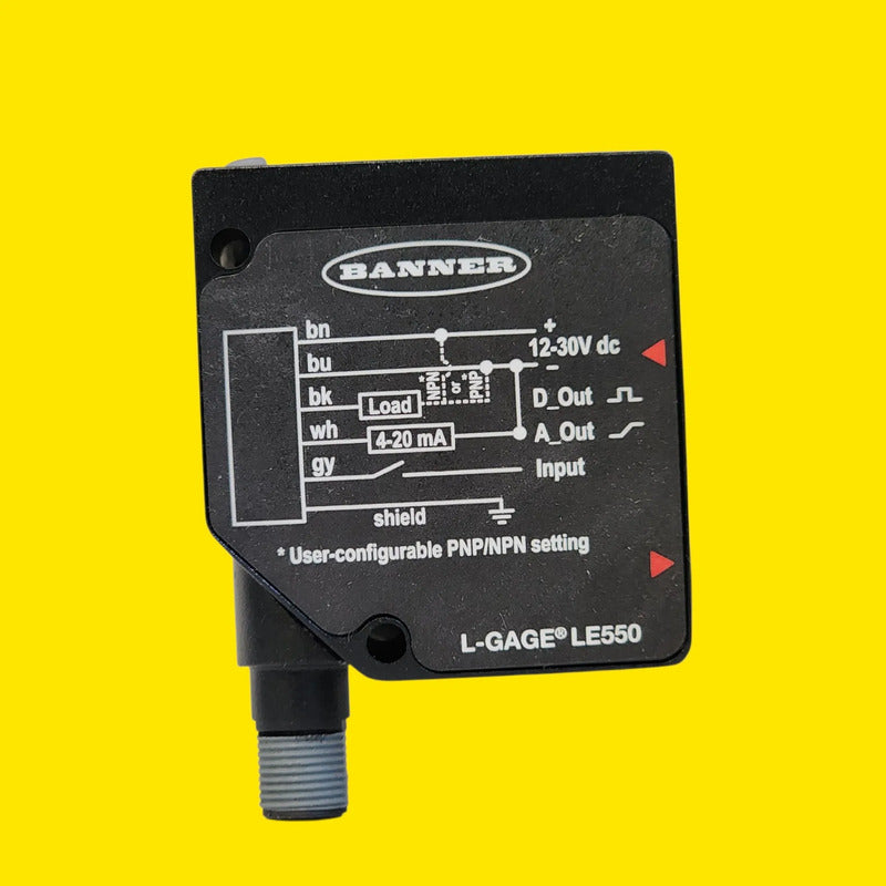 Banner 86746 Le550iq Sensor Laser Desplazamiento 100-1000mm