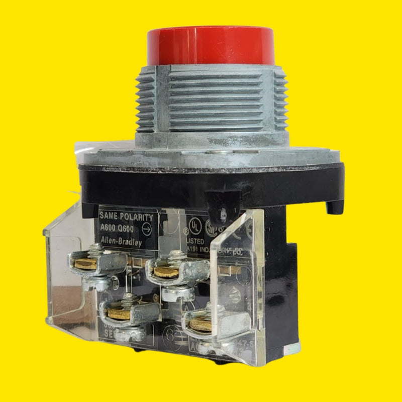 Allen-bradley 800t-b6a  Botón Pulsador Rojo 30.5mm  Serie T Rojo