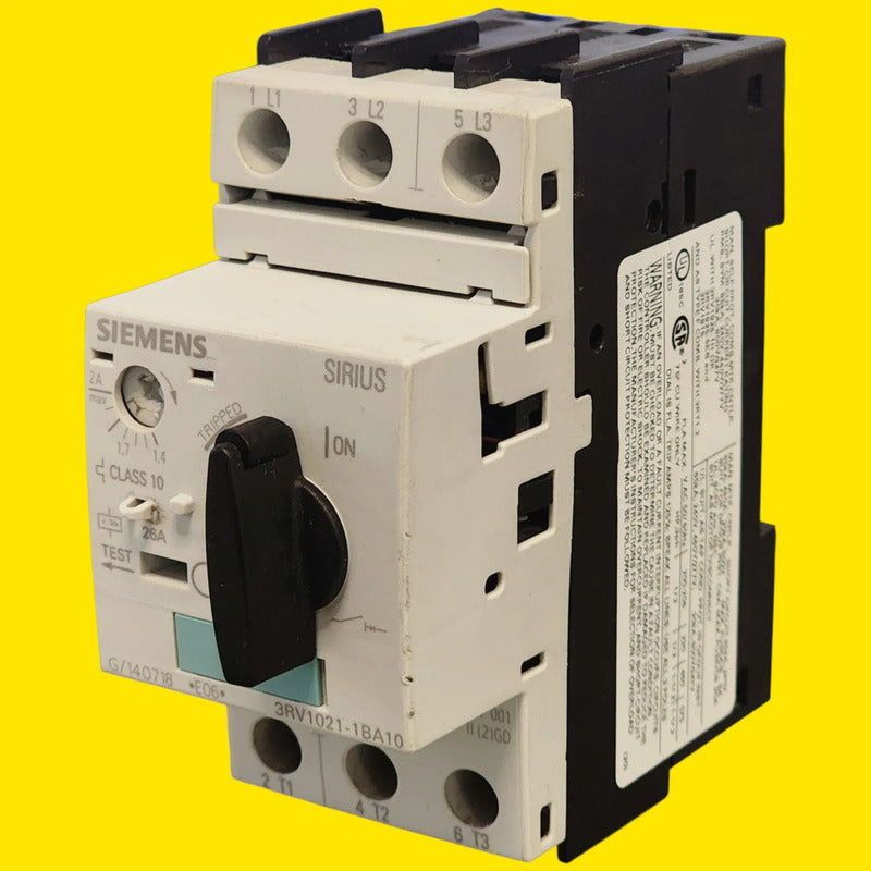 Siemens 3rv1021-1ba10 Interruptor Protector De Motor 50hz/60hz