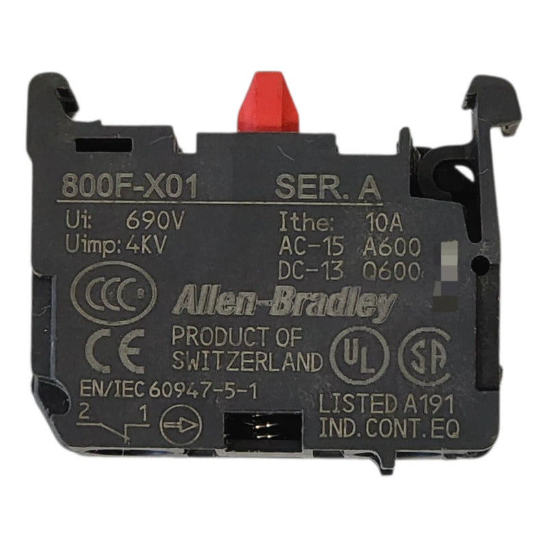 Allen Bradley 800f-x01 Negro