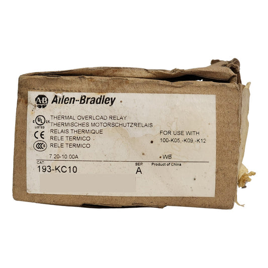 Relé De Control Industrial Allen-bradley 193-kc10