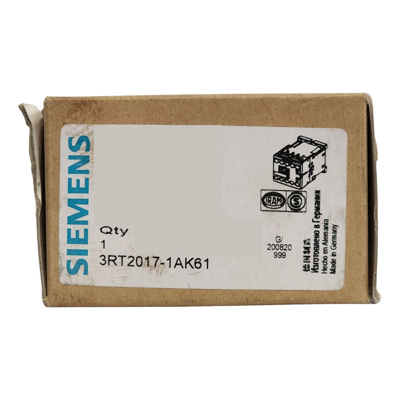 Contactor De Potencia 3rt2017-1ak61 Siemens