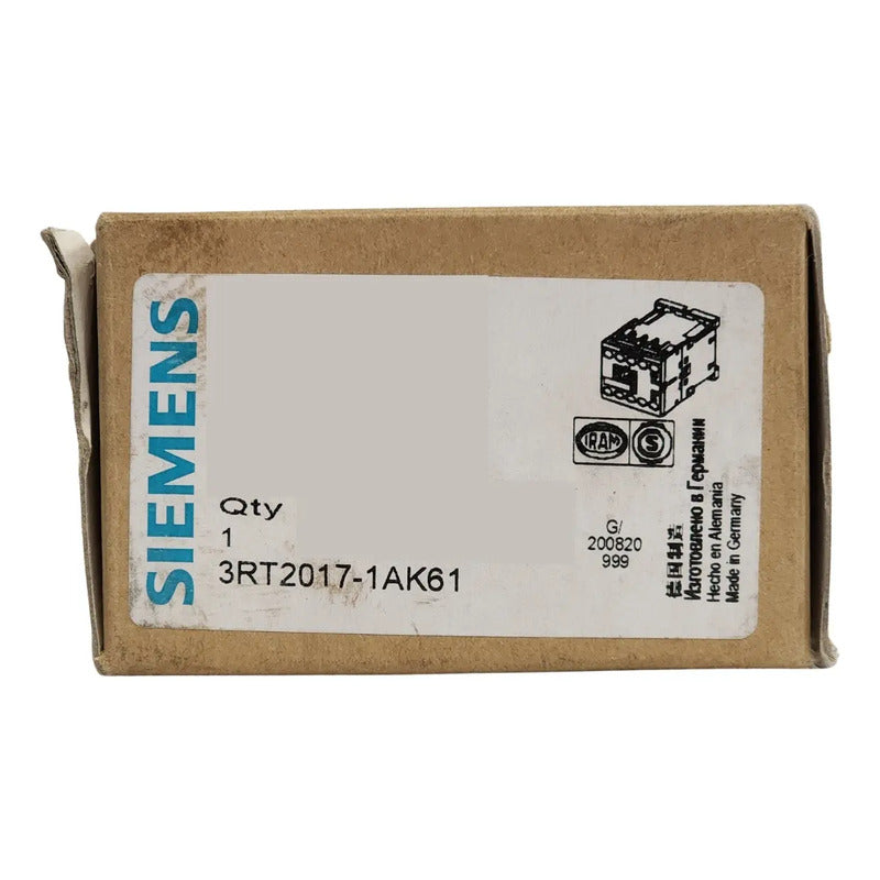 Contactor De Potencia 3rt2017-1ak61 Siemens
