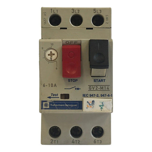 Guardamotor Telemecanique Gv2-m14 6-10a 3p 690v Ac 50 / 60 Hz