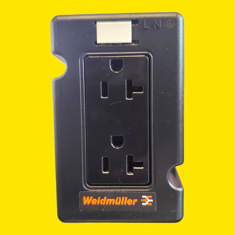 Weidmüller Drac Dp 20 6720005420 Tomacorriente Doble 20a Negro