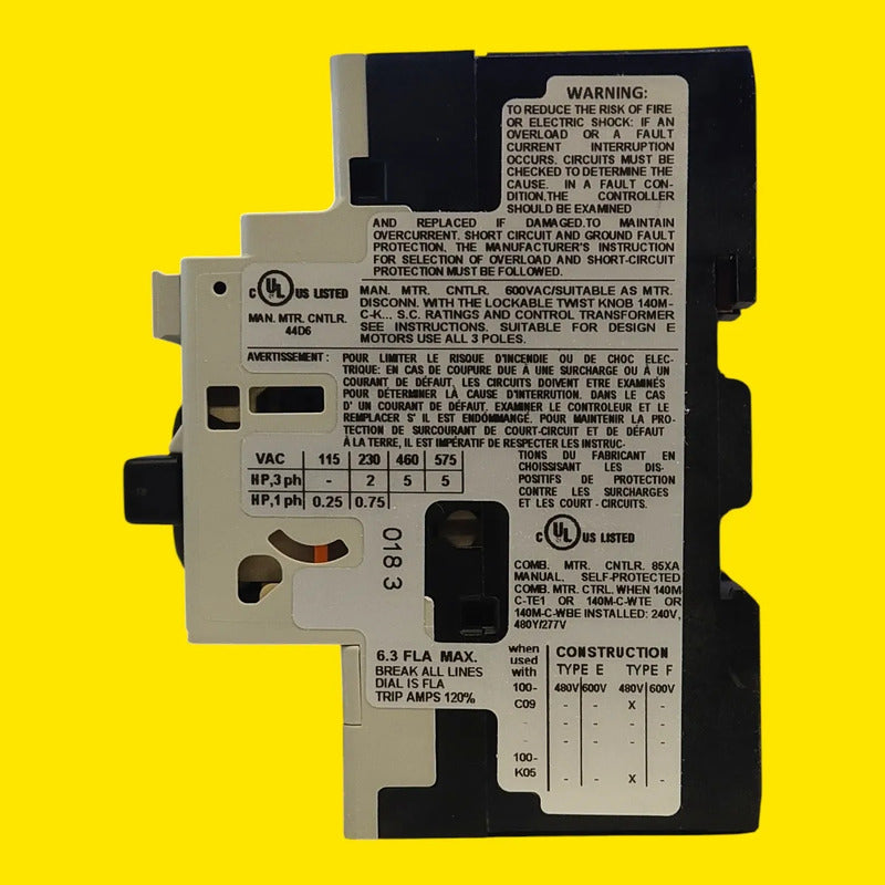 Allen-bradley 140m-c2e-b63 Guardamotor Termomagnético