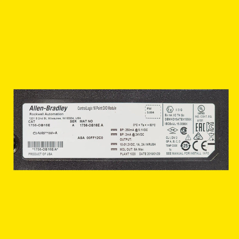Allen-bradley 1756-ob16e Modulo Salida Digital 16 Puntos